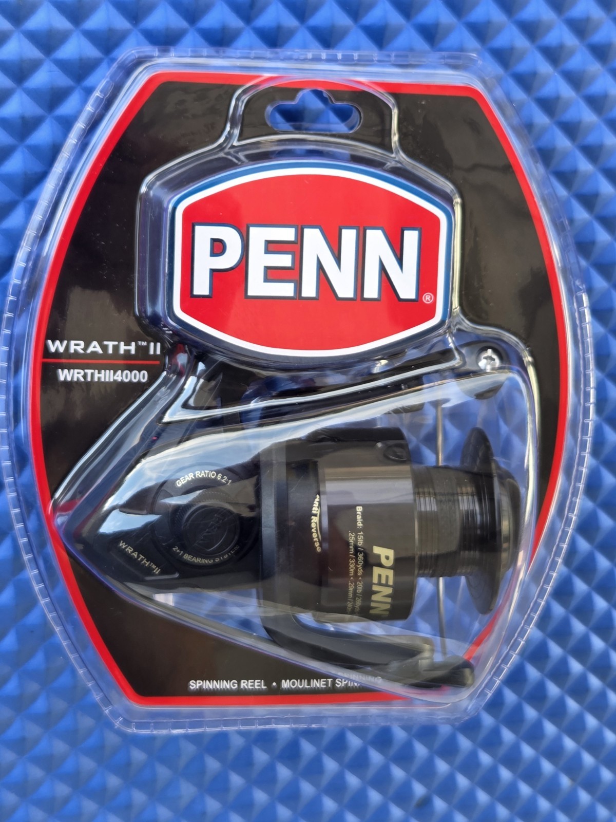 PENN Wrath II Spinning Fishing Reel, 4000 Size Reel