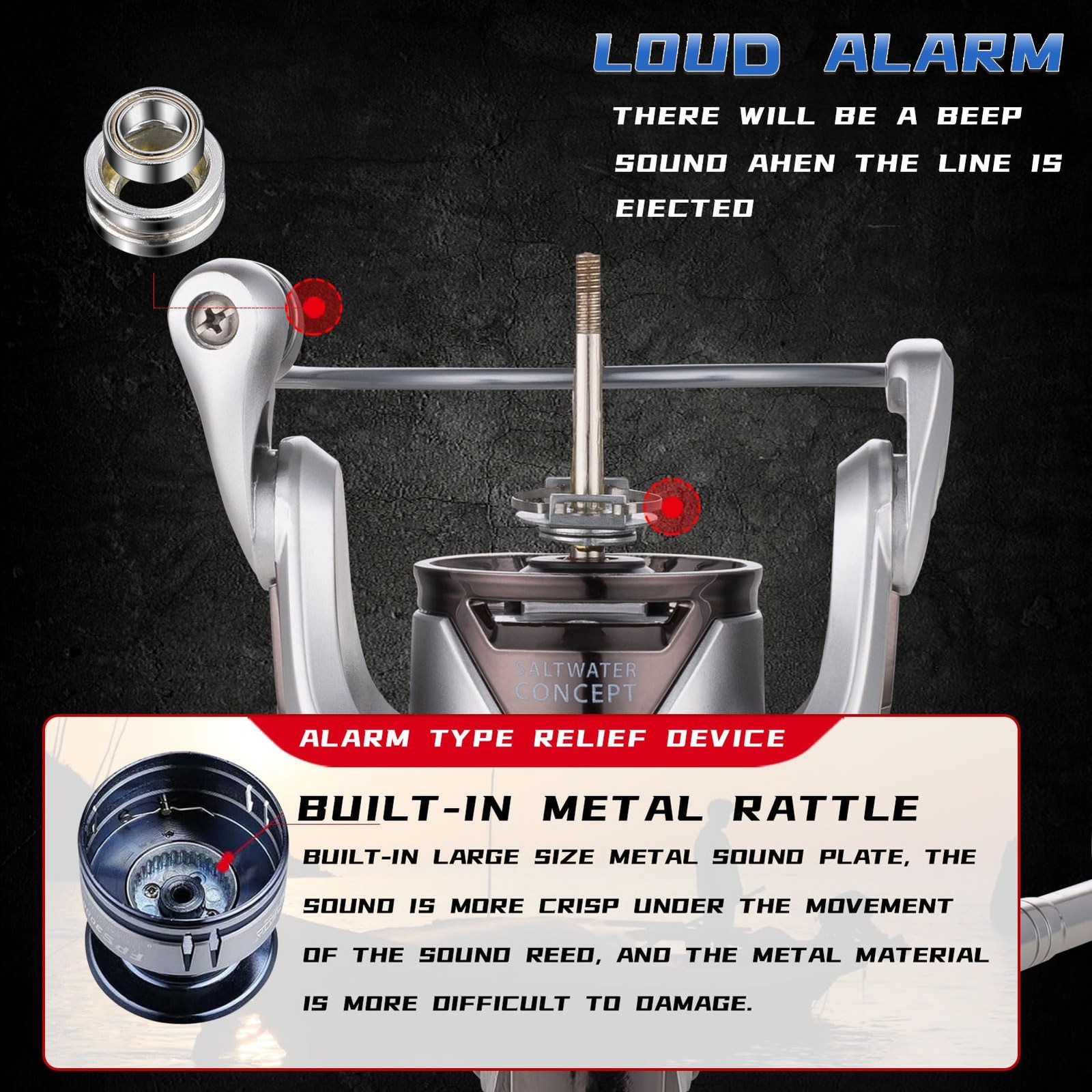 Ultra Smooth 13+1BB Saltwater Spinning Fishing Reel – Waterproof & Rustproof