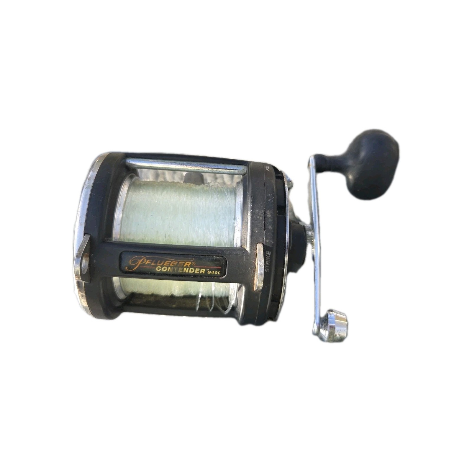 Pflueger Contender G40 Lever Drag 4 BB 3.6:1 Ratio w/ Rod clamp 40# 450 Yd G40L