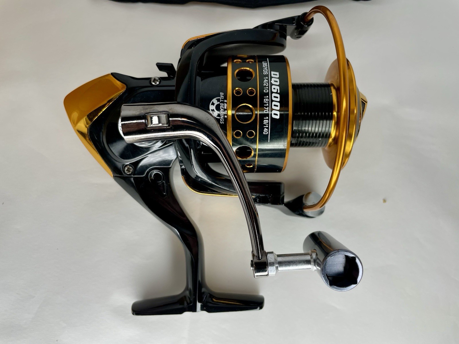 Burning Shark DQ 6000 Fishing Reel Saltwater Ocean Fishing Gear Ratio 5.1:1