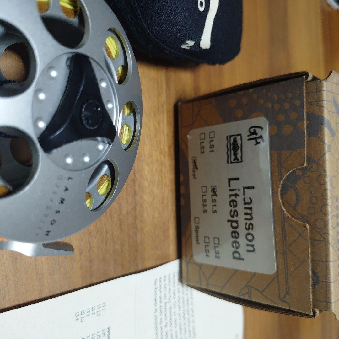 Waterworks Lamson Litespeed LS1.5 Fly Fishing Reel Silver with Case Box Manual