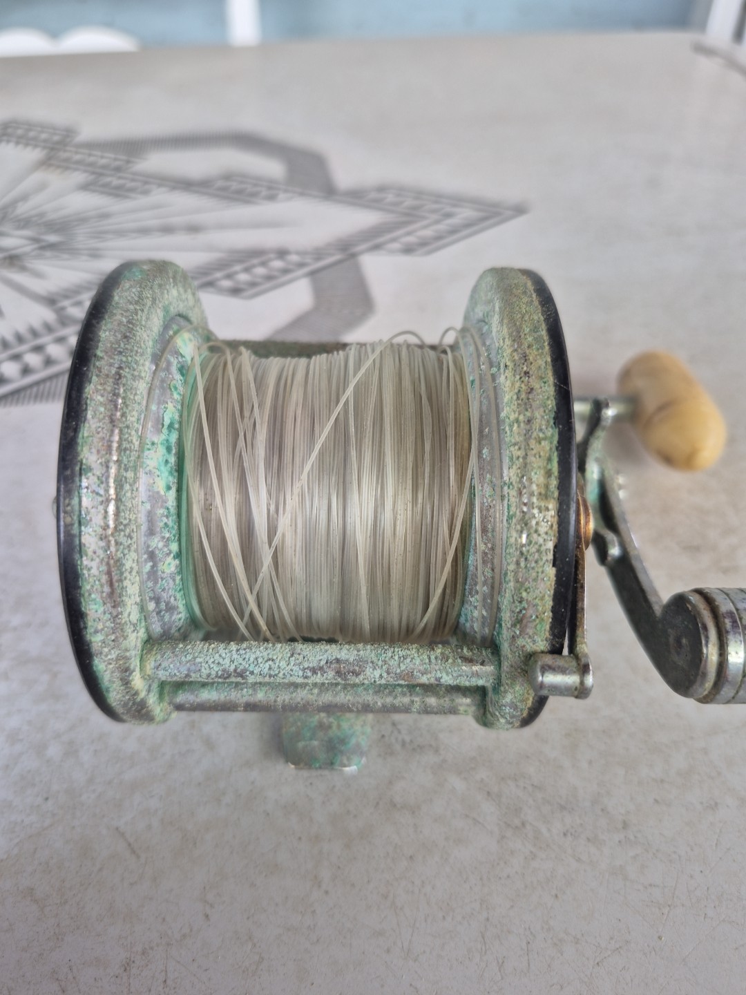 Vintage Penn 65 Long Beach Saltwater Fishing Reel For Parts