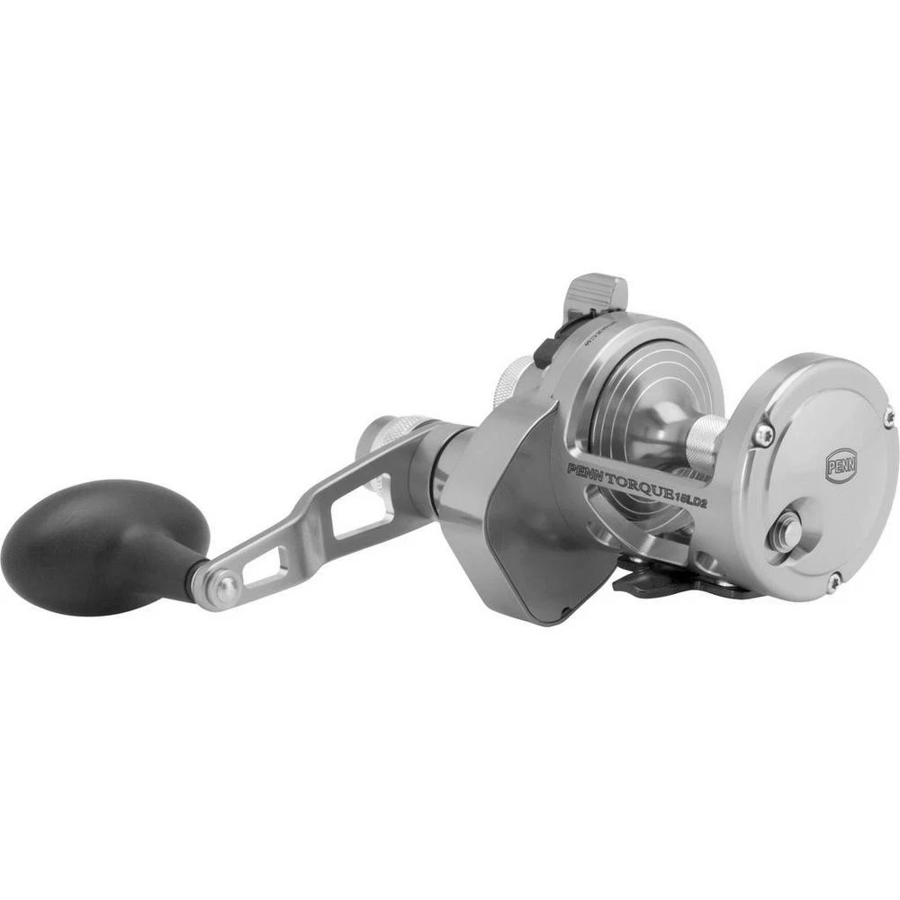 PENN Torque® Lever Drag 2-Speed Conventional Reel – TRQ15LD2 – Silver