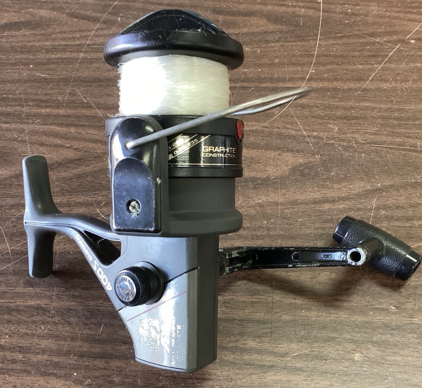Shimano 400s AX Graphite Fishing Reel Open Face Vintage Spinning