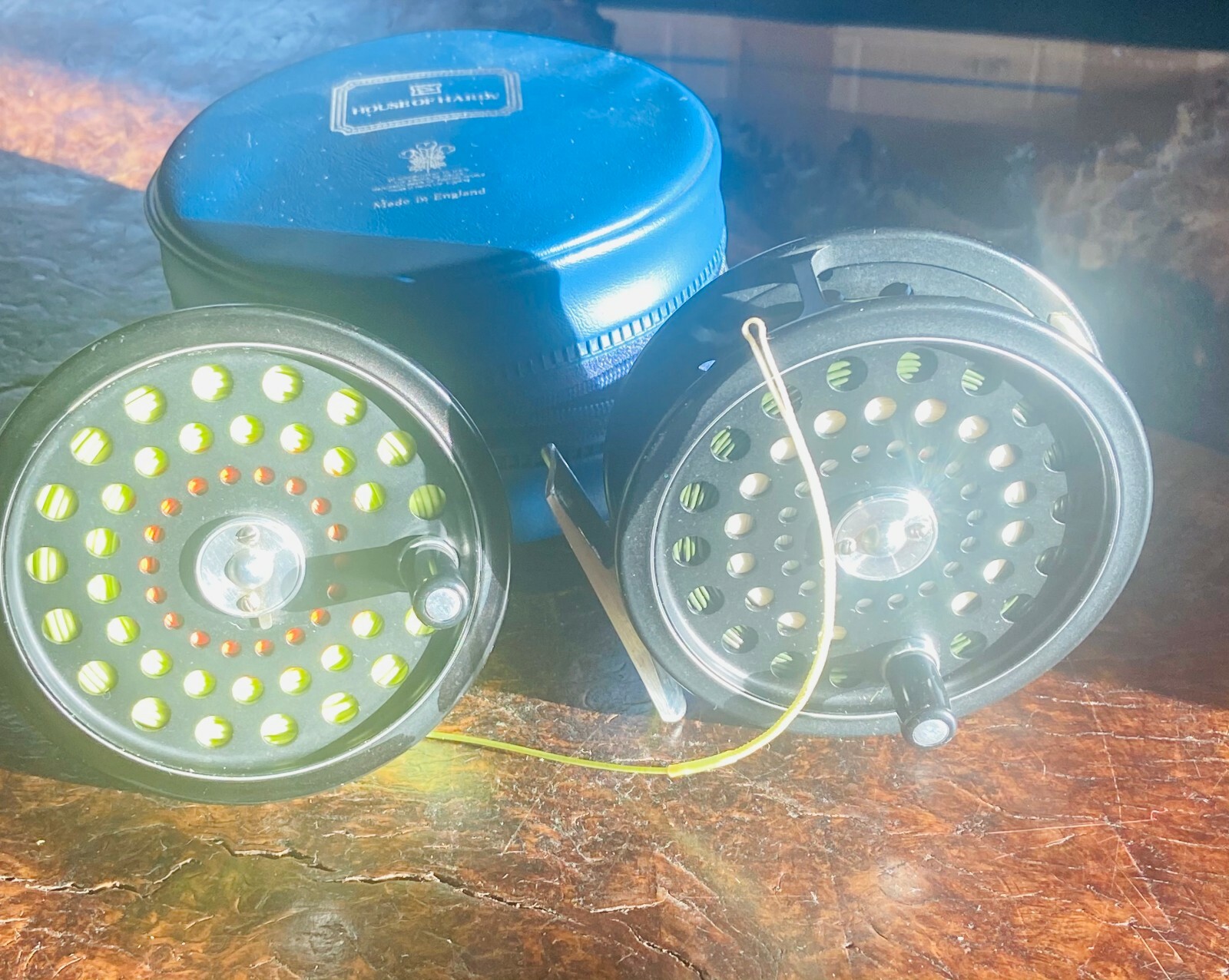 Hardy Ultralite #7 Trout Fly Reel & Spool With Float & Sink Fly Lines & Case