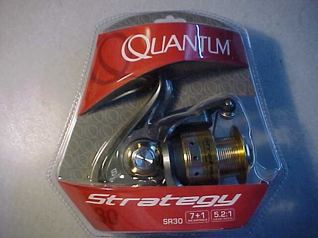NEW Quantum Strategy SR30 Spinning Reel 8 bearings for rod metal spool