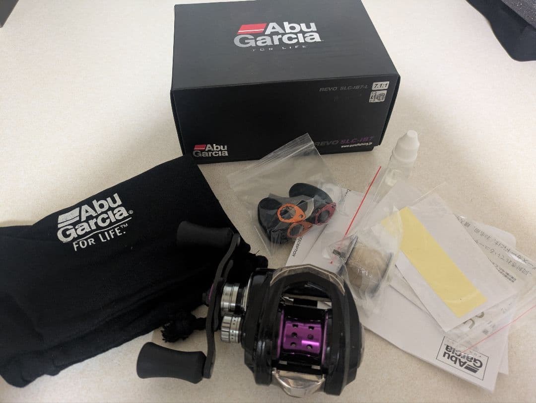 Abu Garcia Revo SLC-IB7 KTF Neo Spool Left Baitcasting Reel Used w/ Box & Manual