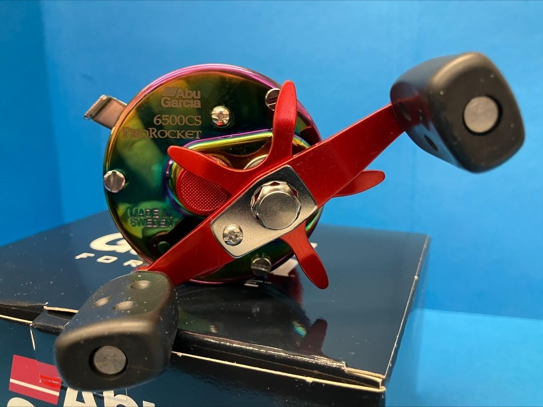 Abu Garcia AMBASSADEUR 6500 CS Rainbow BLOOD RED MM PRO ROCKET SPECIAL NEW!!!
