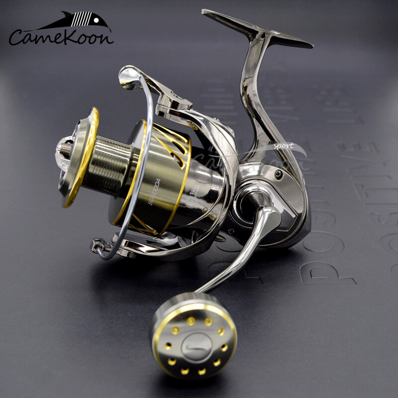 Spinning Reel Aluminum Body Over 44LBs Max Drag Freshwater and Saltwater Fishing