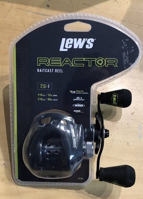 Lew’s R1SH Reactor Speed Spool Baitcast Reel 7.5:1 Right Hand- FREE SHIPPING