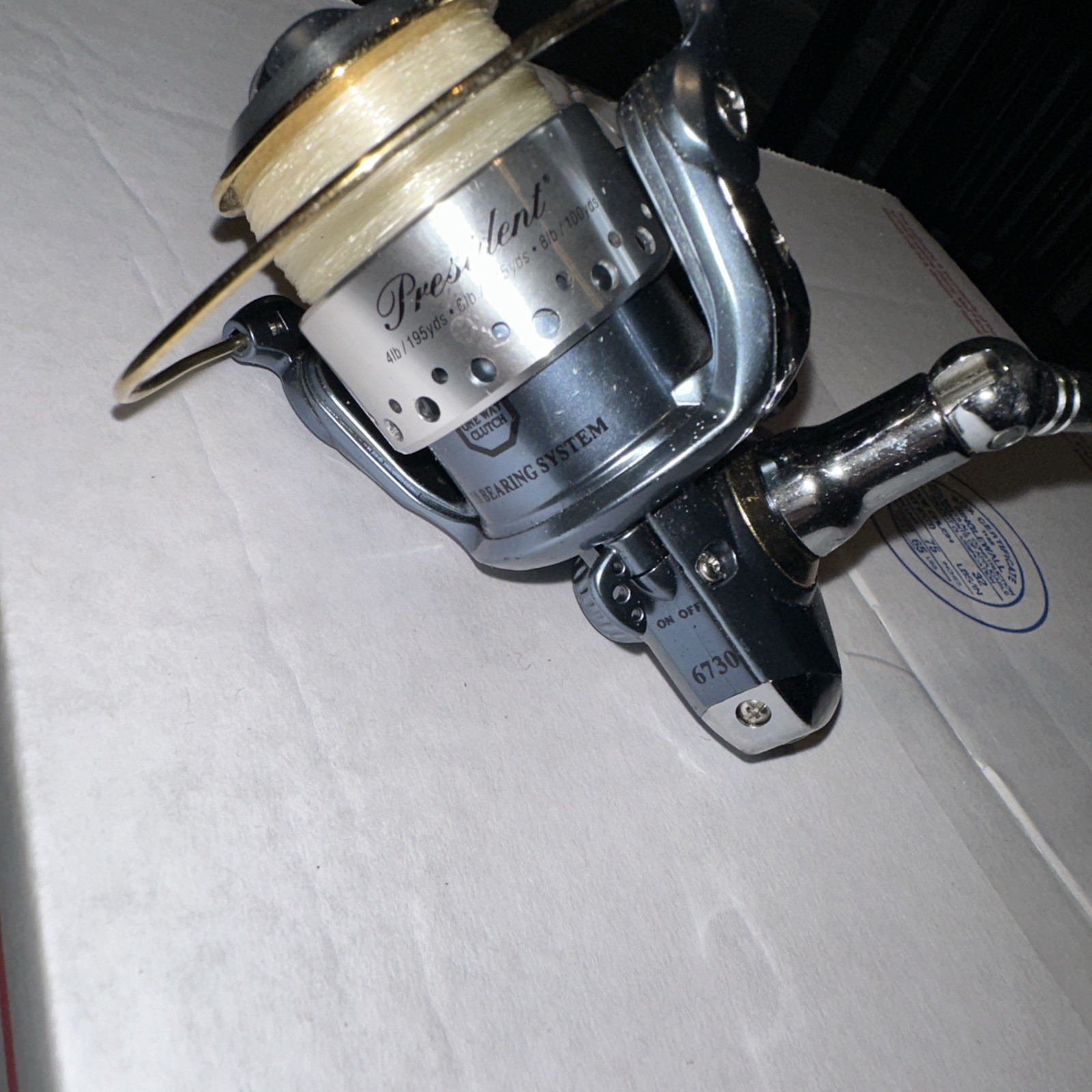 PFLUEGER President #6730 Spinning Fishing Reel 10 Ball Bearings Works Great
