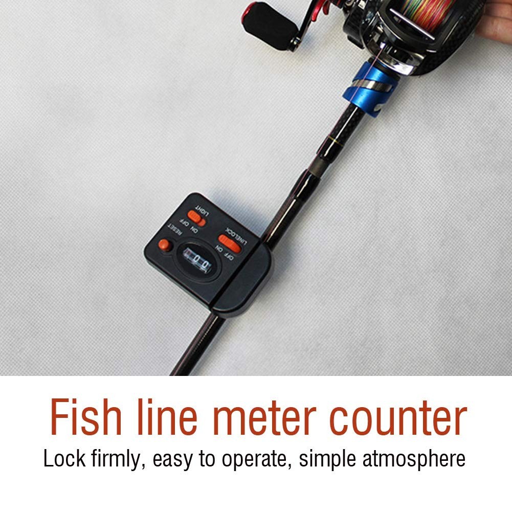 Digital Fishing Counter Clip On Fishing Line Counter Troll Device Tool
