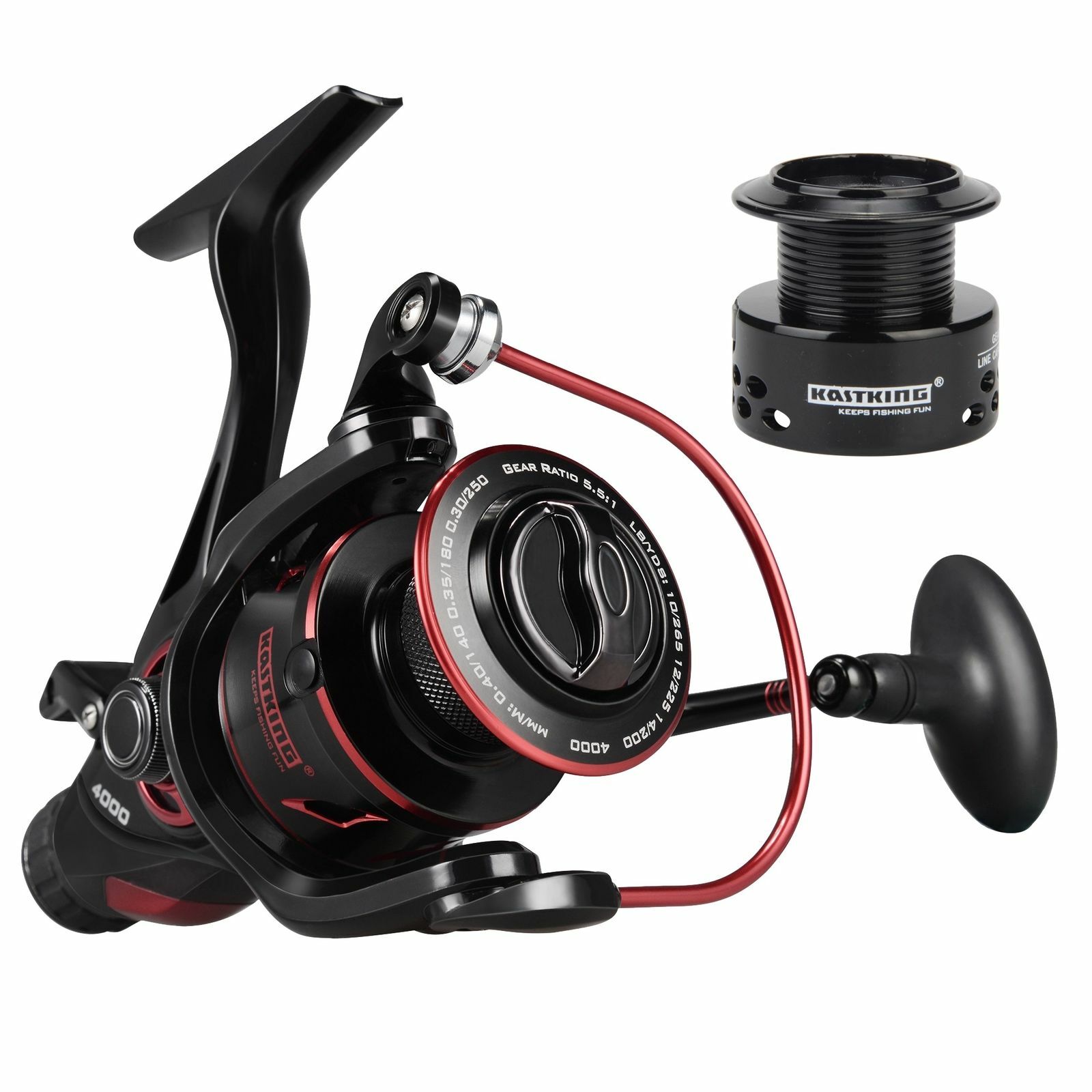 KastKing Sharky Baitfeeder III 5000 11BB Saltwater Spinning Reel Front/Rear Drag