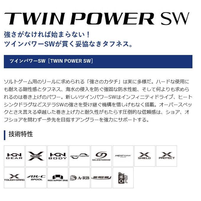 Shimano 21 Twin Power SW 8000PG (2021 Model) Spinning Reel