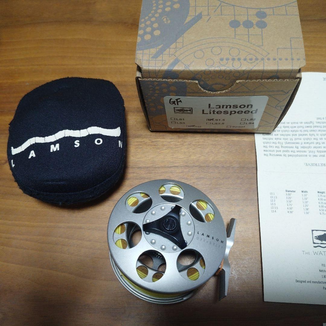 Lamson Litespeed LS1.5 Fly Reel Lightweight Large Arbor Sealed Drag USA Fishing