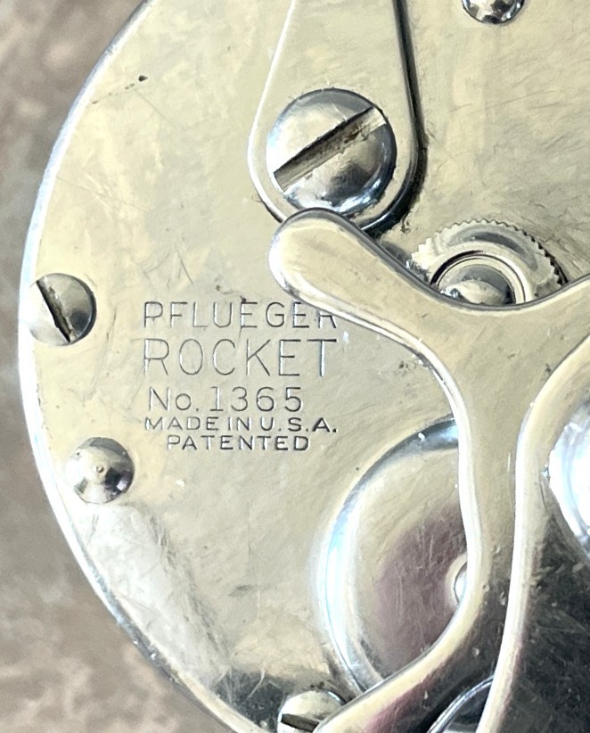 Pflueger Rocket #1365 level wind reel, early to mid 60’s very clean & smooth.(D