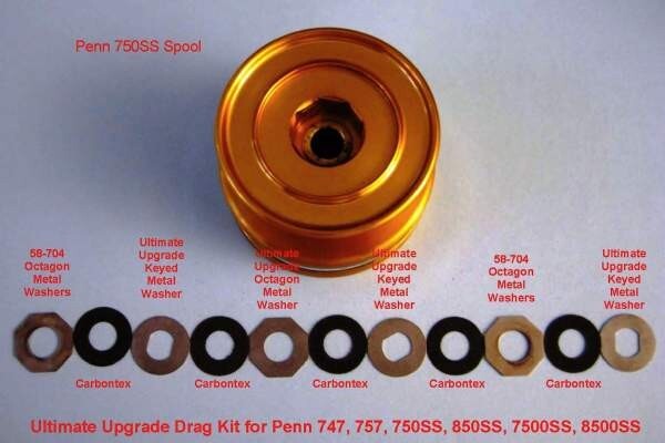 5 STACK PENN SPINFISHER 750SS & 850SS BRYAN YOUNG’S ULTIMATE UPGRADE DRAG KIT