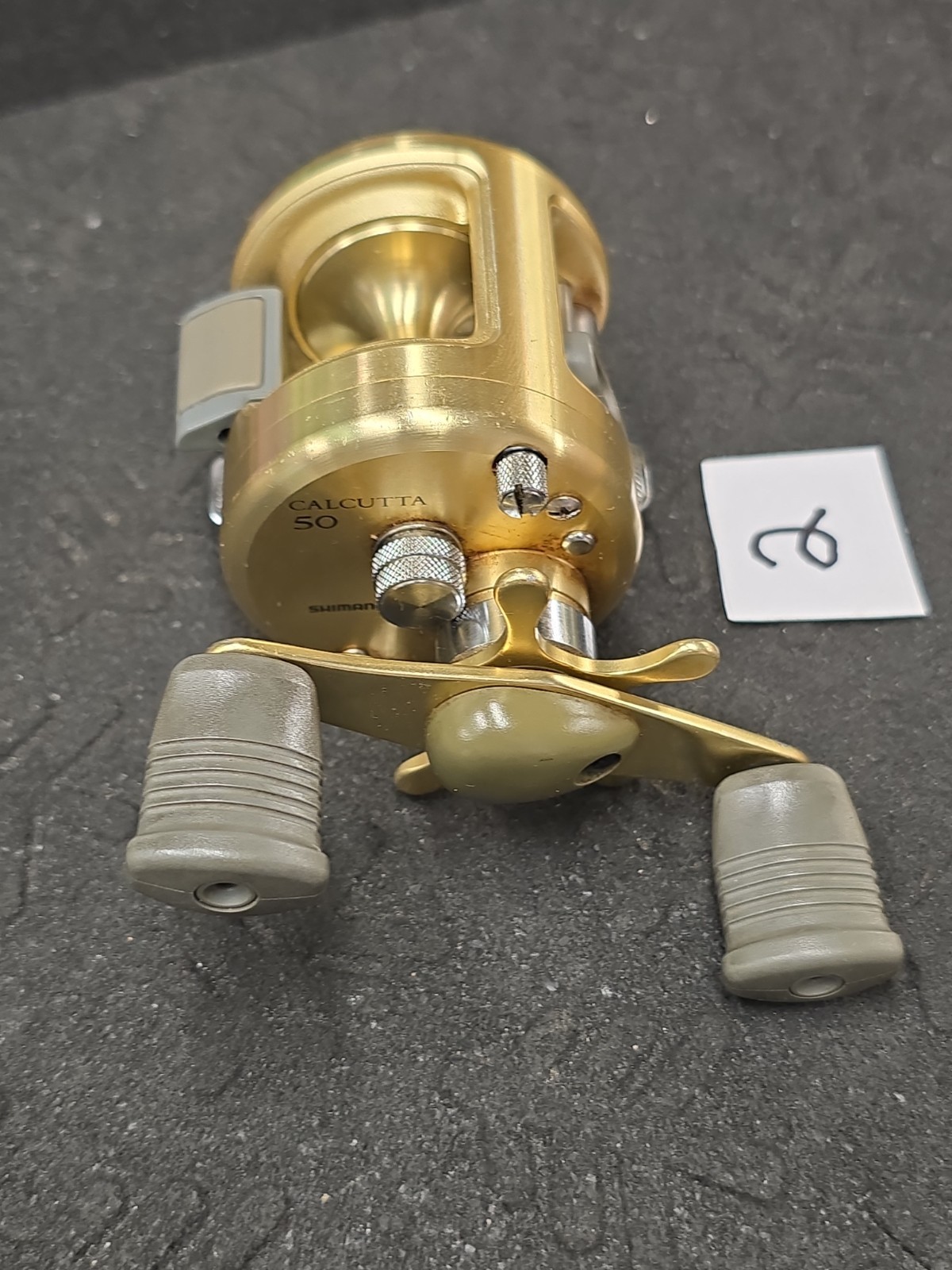 Vintage Shimano Calcutta 50 Gold Round Baitcasting Reel – Made In Japan #2