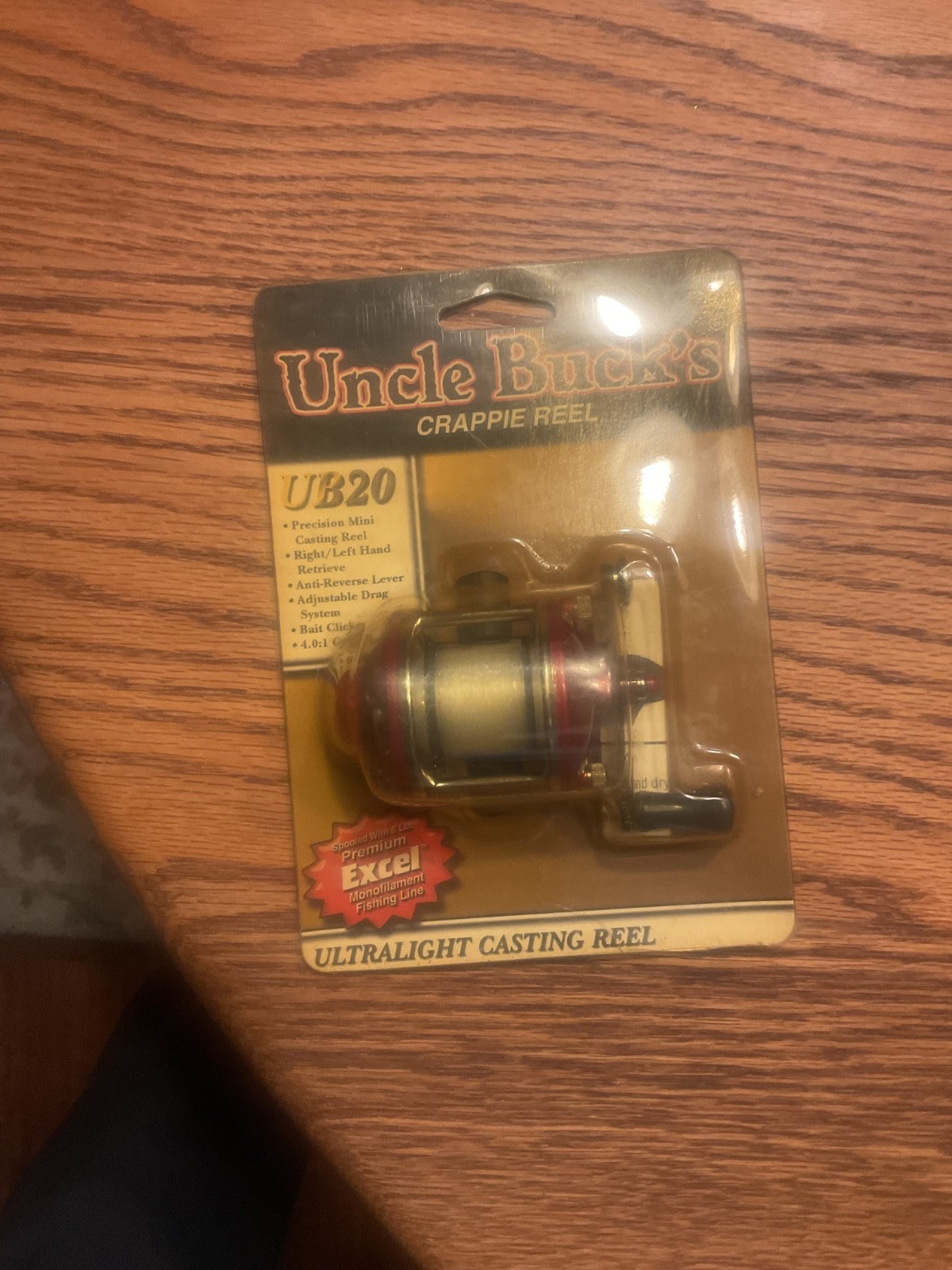 BASS PRO SHOPS UNCLE BUCKS ULTRALIGHT CASTING FISHING REEL CRAPPIE REEL UB20 NIP