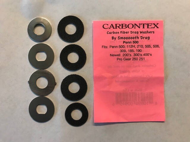 PENN 500, 501, 505, 506 & 112H CARBONTEX & SMOOTH DRAG SS Complete Drag Kit