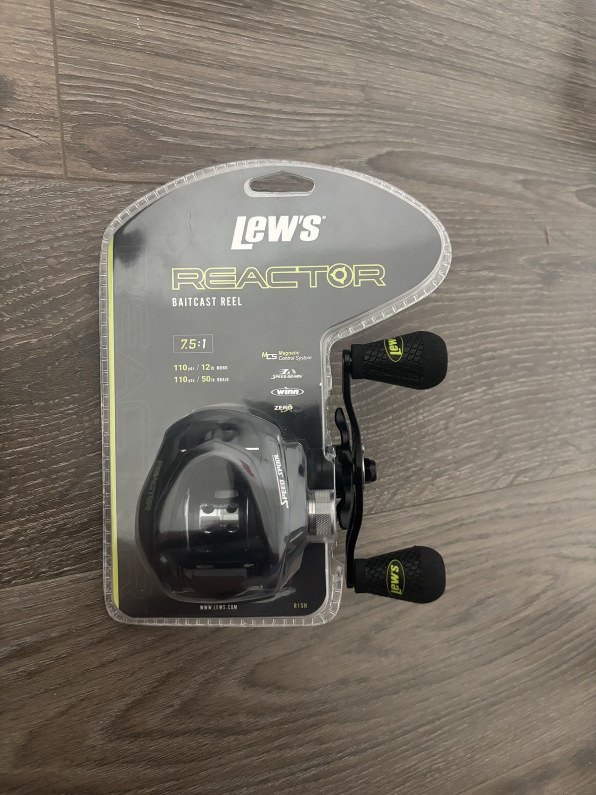 Lew’s Reactor R1SH Right-Hand Baitcast Reel 7.5:1 7BB 14lb Magnetic Brake