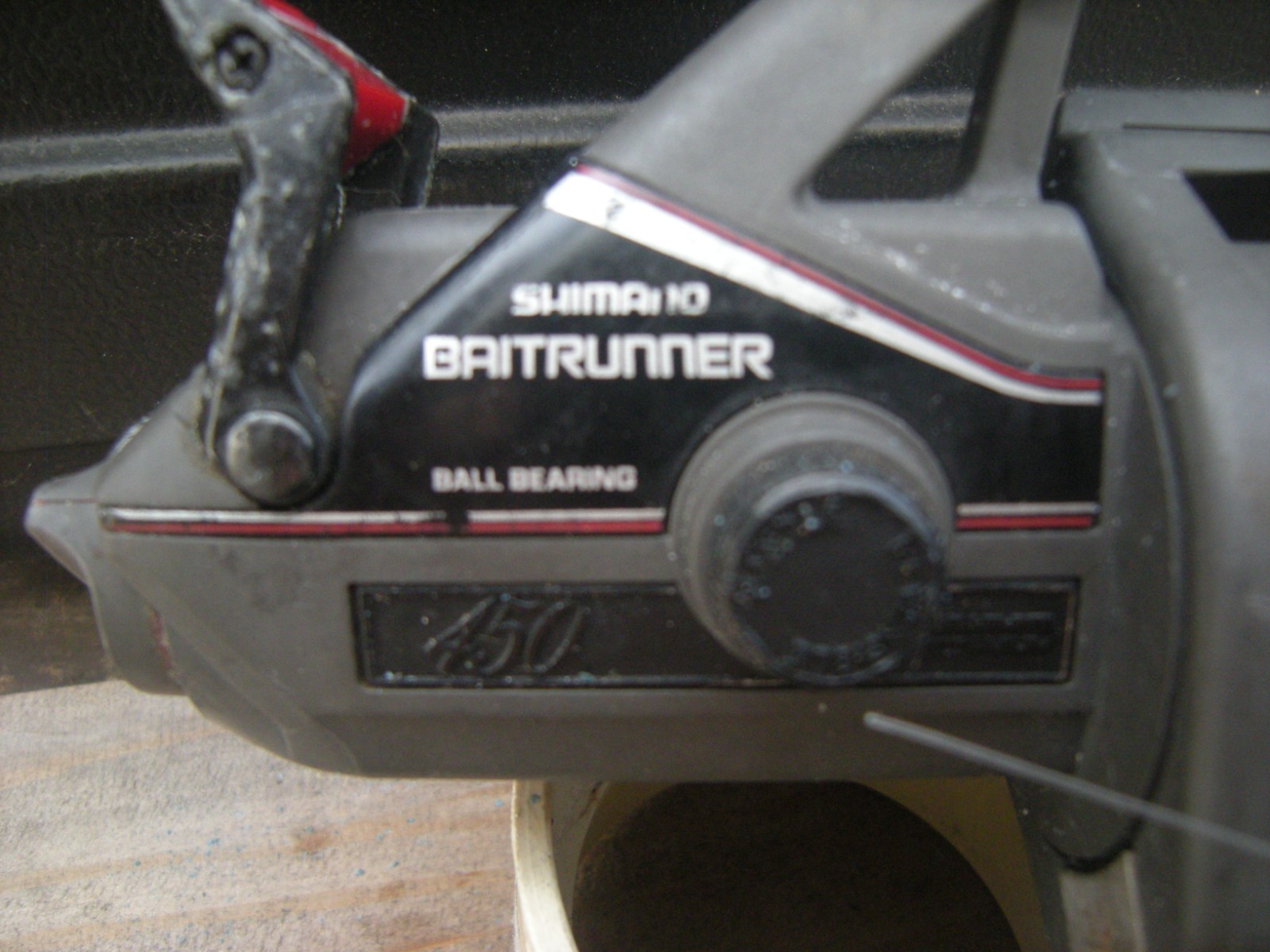 Vintage Shimano Baitrunner 450 Spinning Fishing Reel, LH/RH Reversible, Graphite
