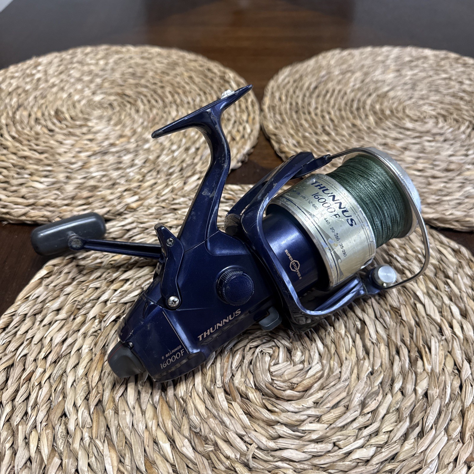 Shimano Thunnus 16000F Baitrunner Spinning Fishing Reel Tested Working SW
