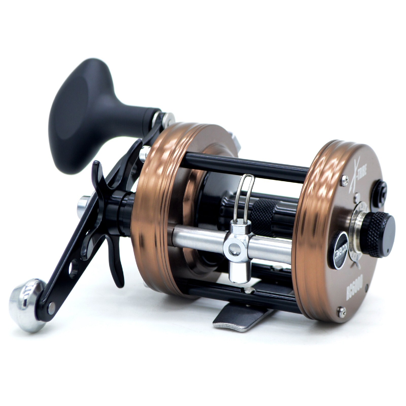 CAMEKOON Round Baitcasting Fishing Reel 17LB Carbon Drag Synchronized Level Wind