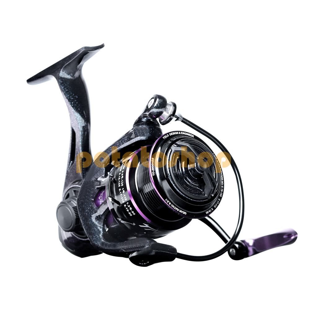 Spinning Fishing Reel 9+1BBs CNC Aluminum Spool 5.1:1/6.2:1 Sunfish Freshwater