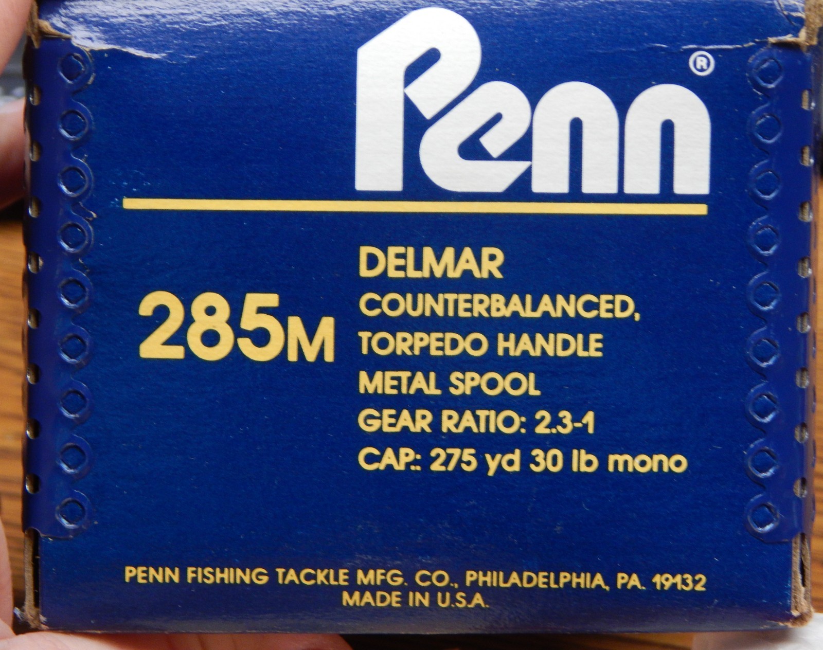 OLD PENN 285M DELMAR BAITCAST REEL LOOKS UNUSED W/BOX LQQK
