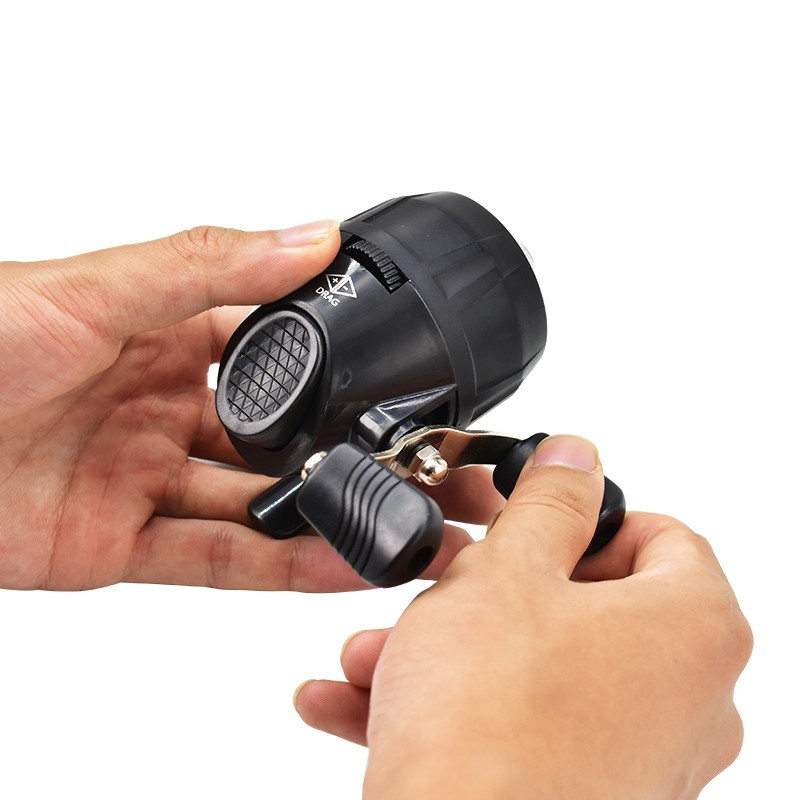 Bowfishing Reel Closed Face – Red/Black, Easy to Use for Slingshot & Bow Fishing