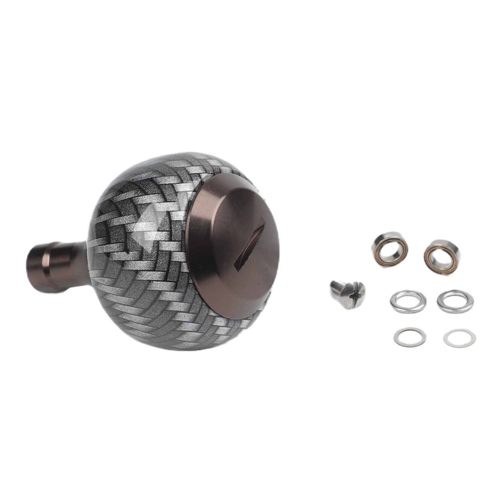 CNC Aluminum Alloy Knob with Carbon Fiber Grip for For DAIWA For FUEGO Reels