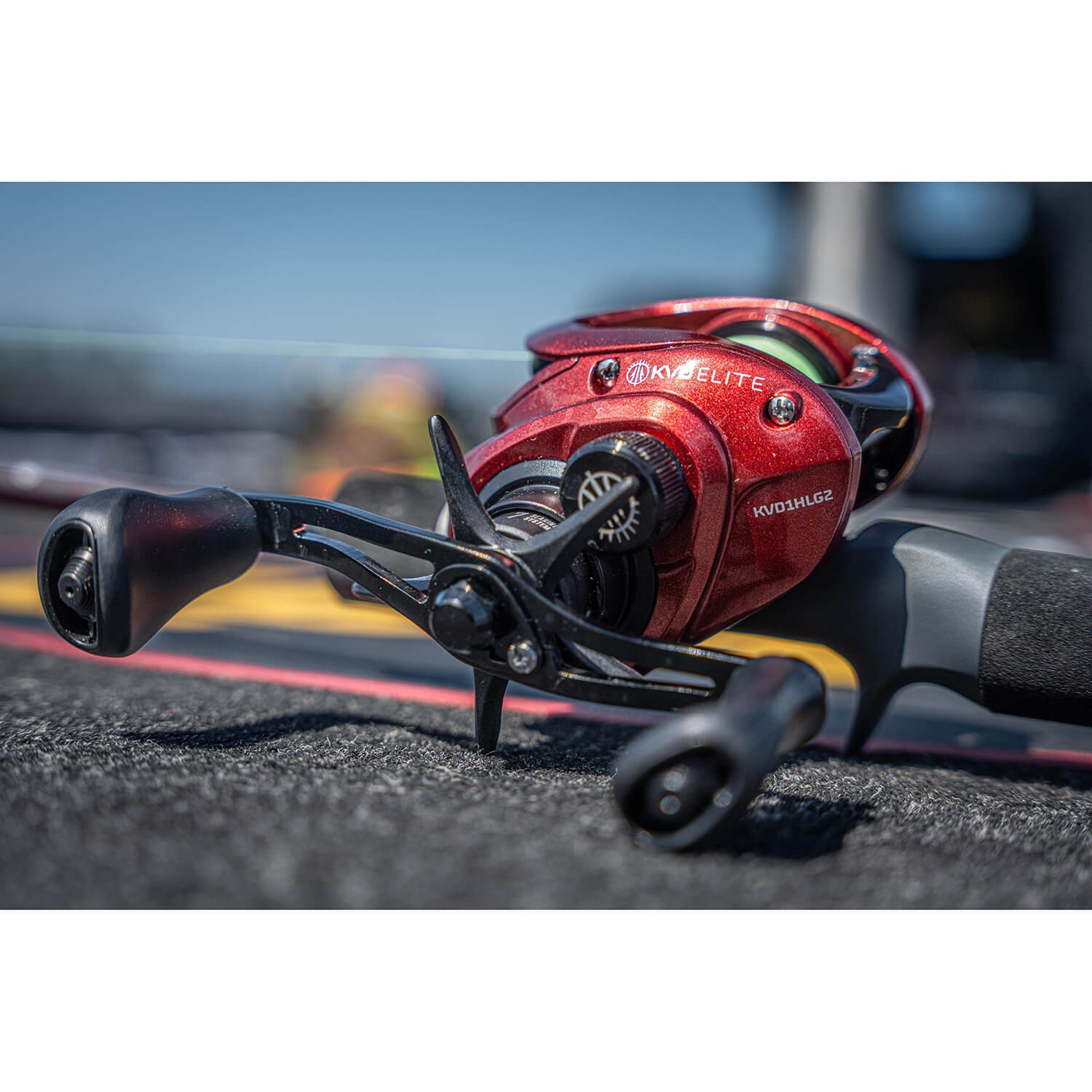 Lew’s KVD Elite Bait Casting Roll Red Multi Roll Spin Fishing Aluminium 9kg Drag