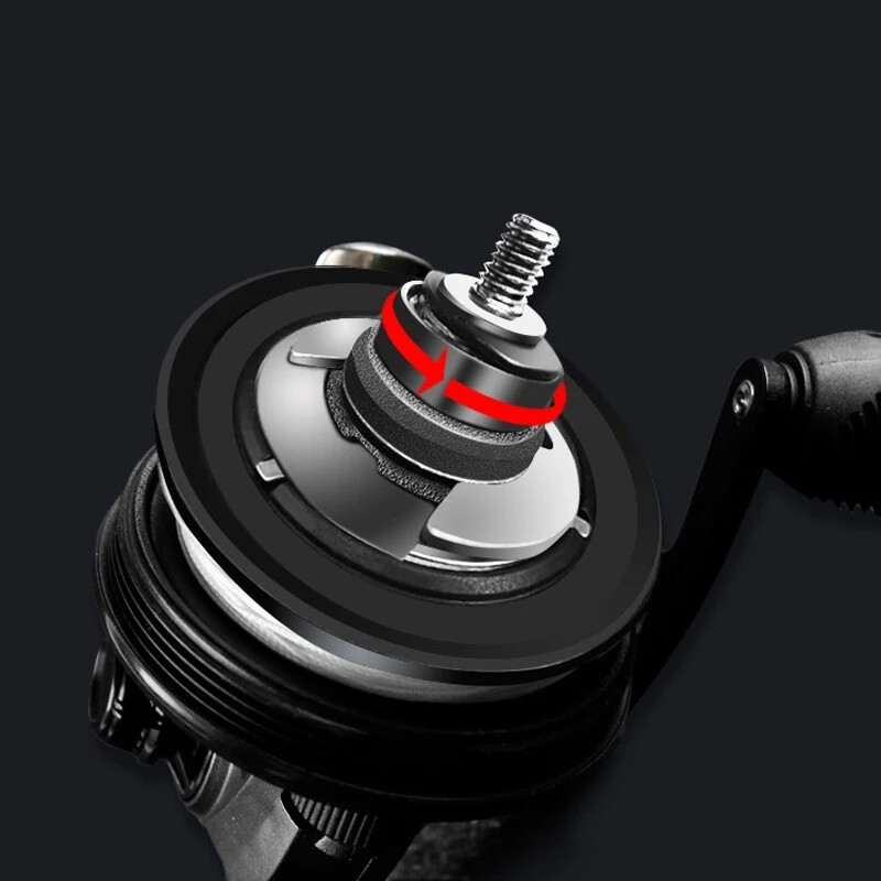 Metal Fishing Reel Wheel 3.6:1 Slingshot Fishing ReelS 6+1BB Closed Line Hunting