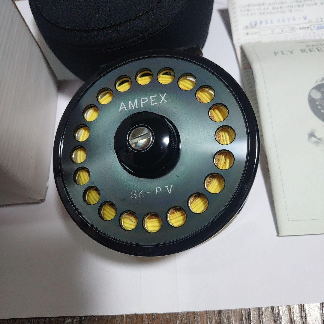 AMPEX SK-PV Fly Reel Black With Case Manual Warranty