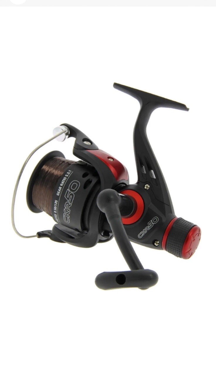 CKR50 Coarse Fishing Rear Drag Reel Preloaded With 8lb Line.