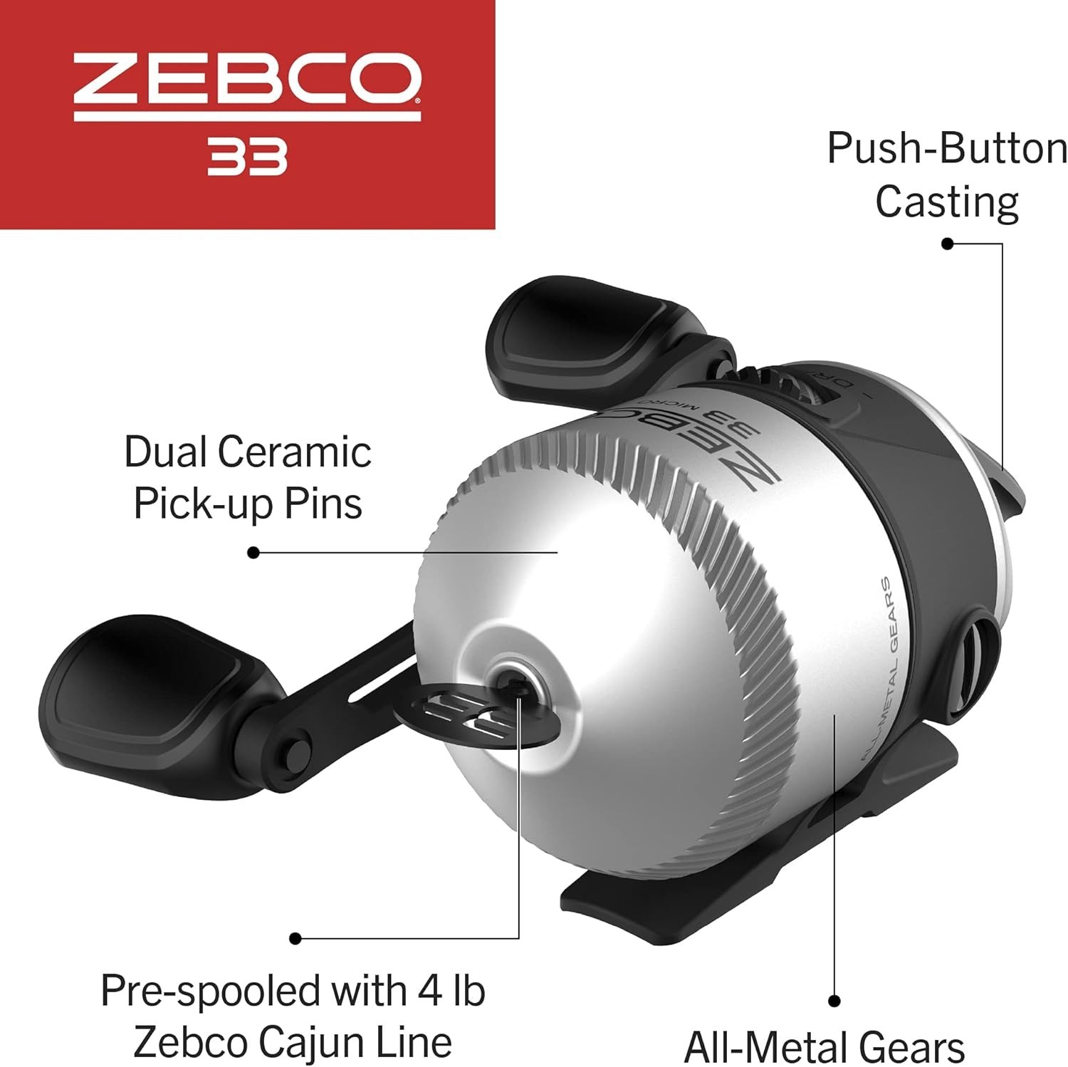 Versatile 33 Micro Spincast Fishing Reel – Ideal for Trout, Panfish & More