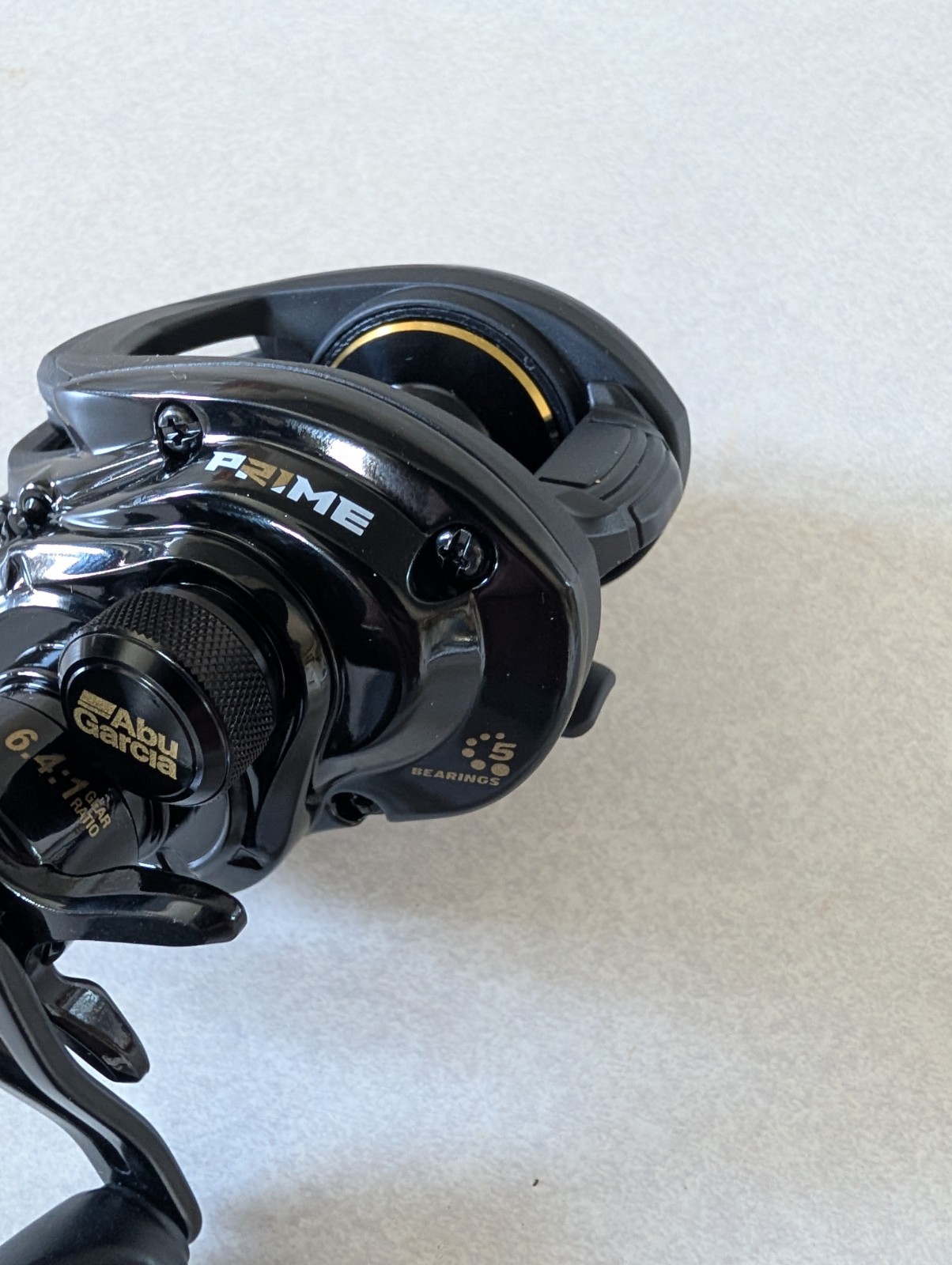 Abu Garcia Prime 21 Black Left Hand Low Profile Baitcasting Reel. PRIMEBLP-L
