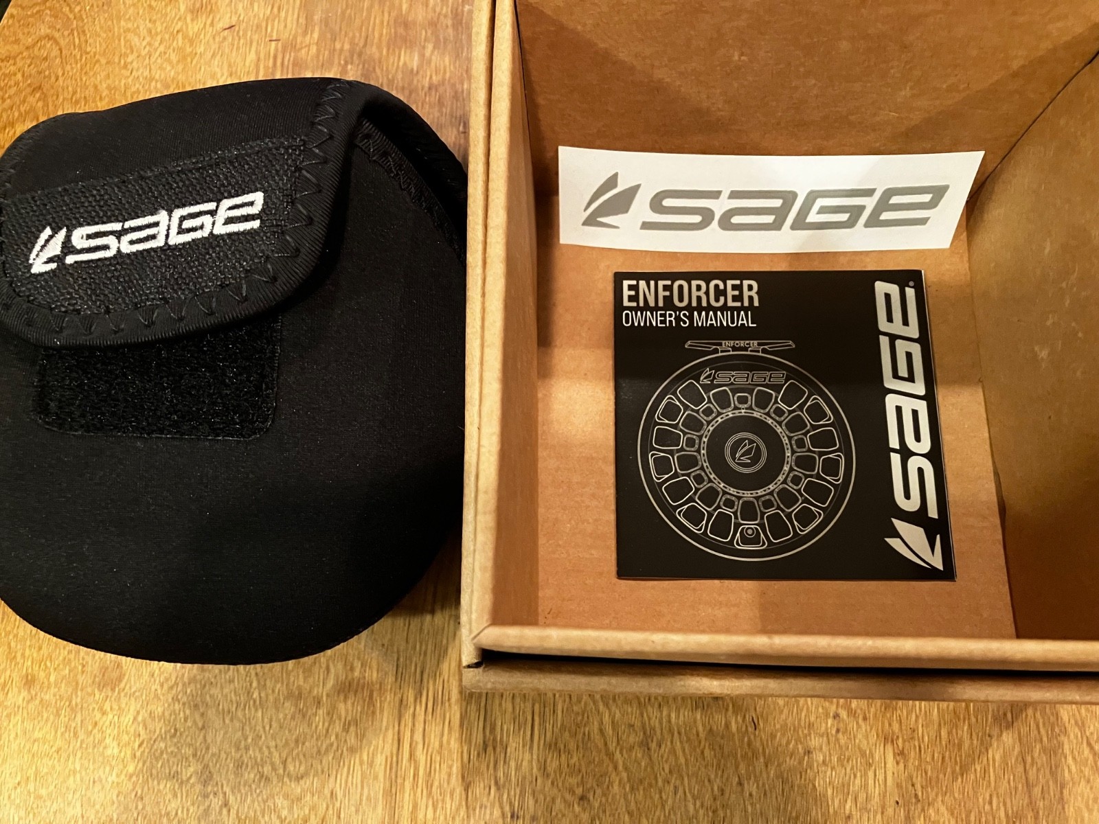 SAGE Enforcer Series 9/10WT Fly Reel Granite with Case and Box