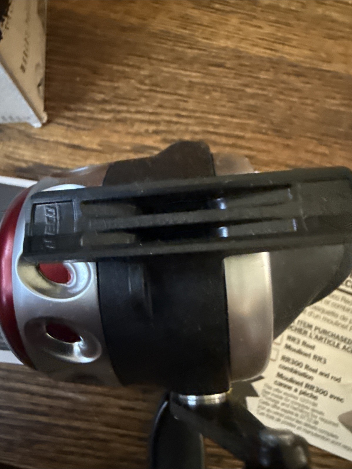 Vintage NOS Zebco Red Rhino Spincast Fishing Reel Made In USA in Box Papers 1996