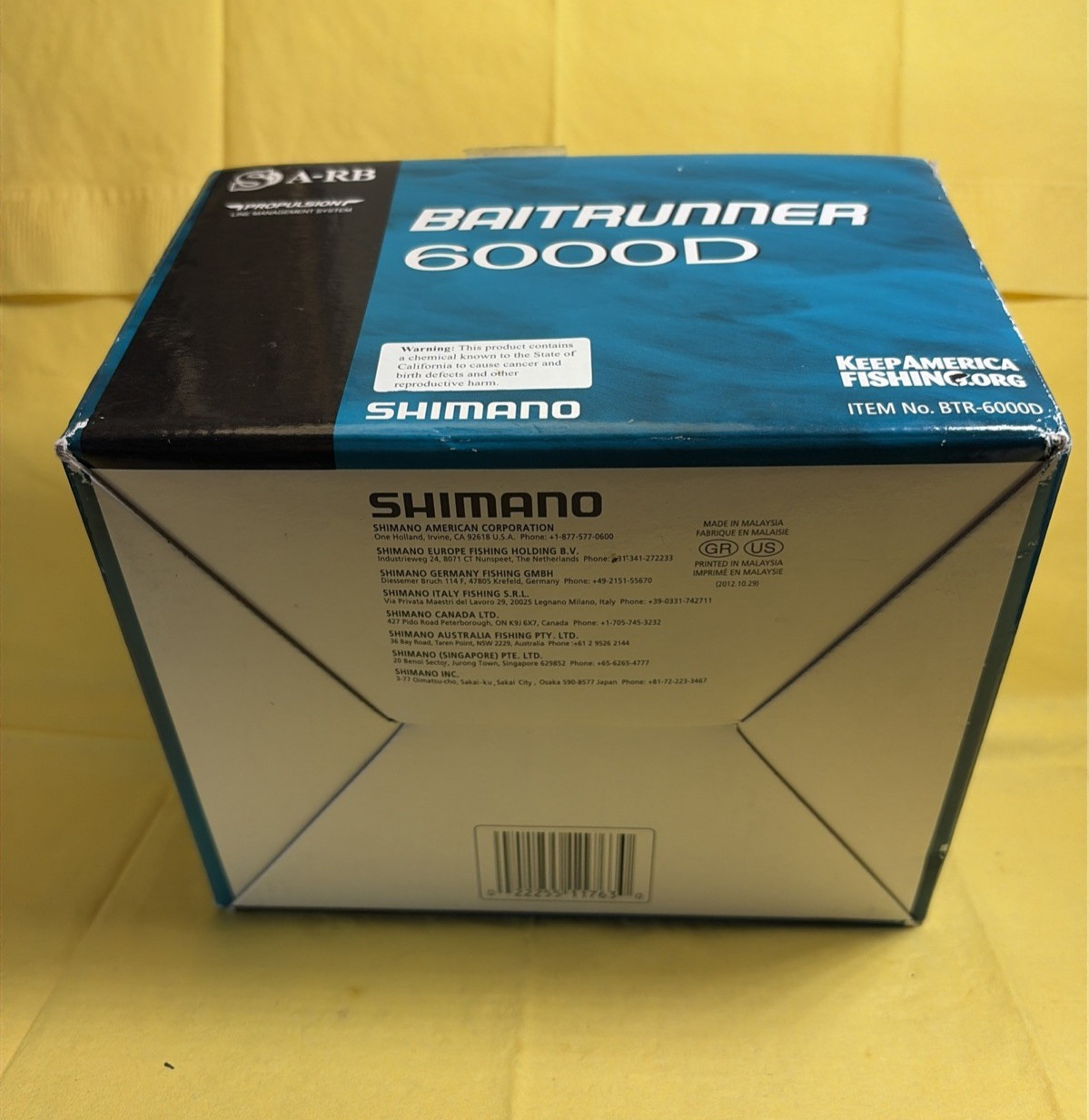 Shimano Baitrunner 6000D 4.8:1 Ratio Big Game Saltwater Spinning Reel Serviced