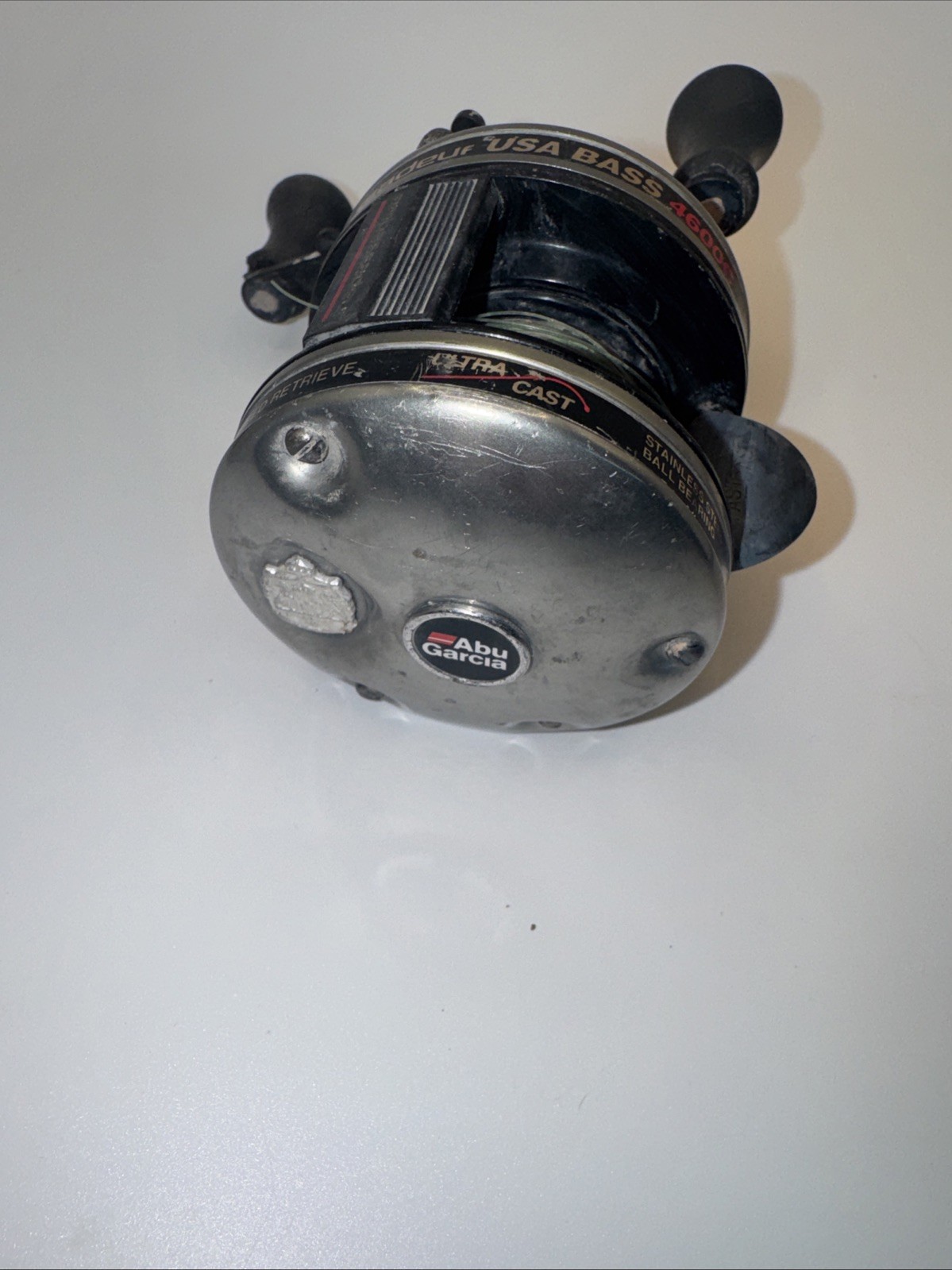 Abu Garcia Ambassadeur USA Bass 4600c Silver Reel Made in USA From Swedish Parts