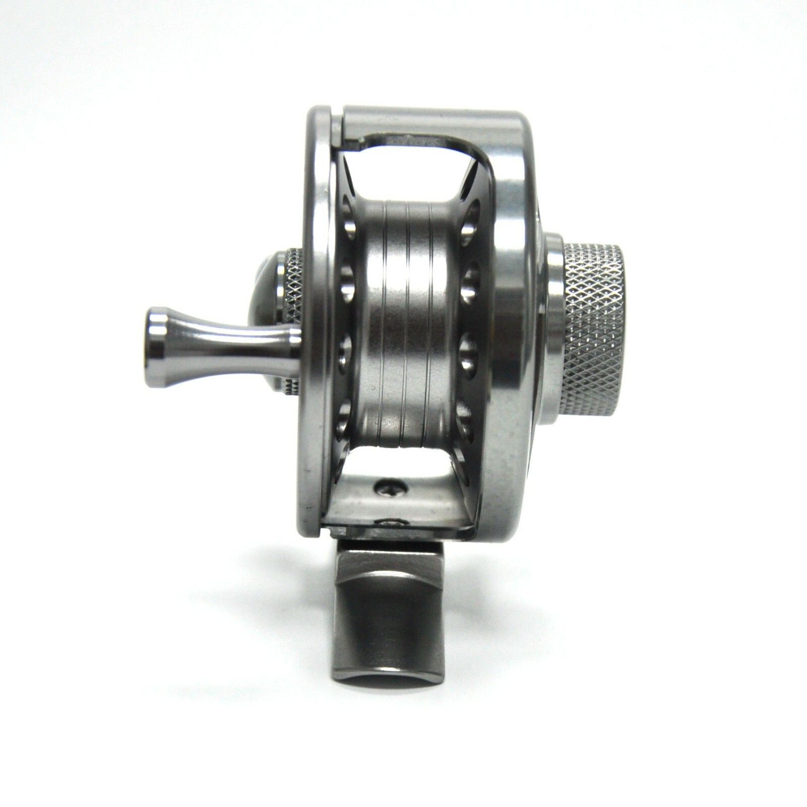 Aluminum Hollow Fly Fishing Reel Ice Fishing Left Right hand Silver 2+1BB