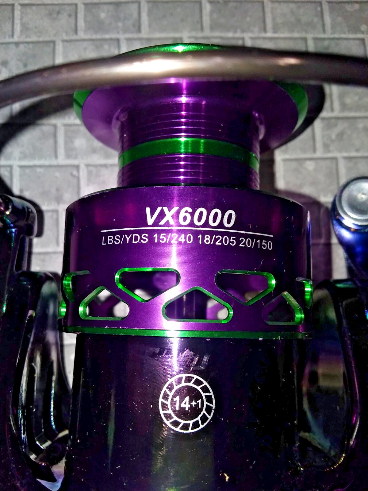 VX6000 Chameleon Spinning Reel 14+1 BALL BEARINGS 5.2:1 Ratio AL. Skirted Spool