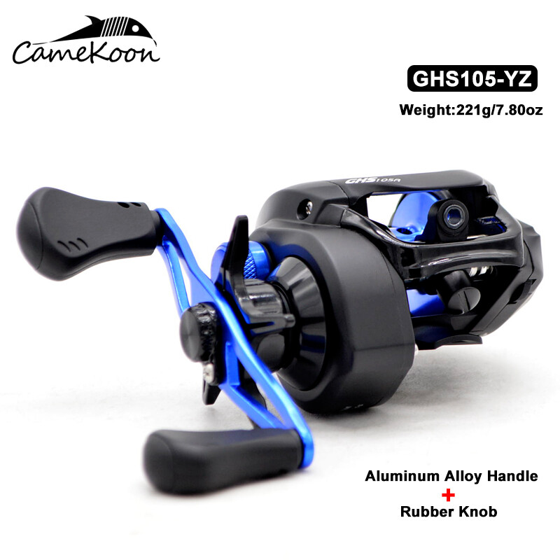 CAMEKOON Low Profile Baitcasting Fishing 20LB Drag 7.3:1 Gear Ratio Casting Reel