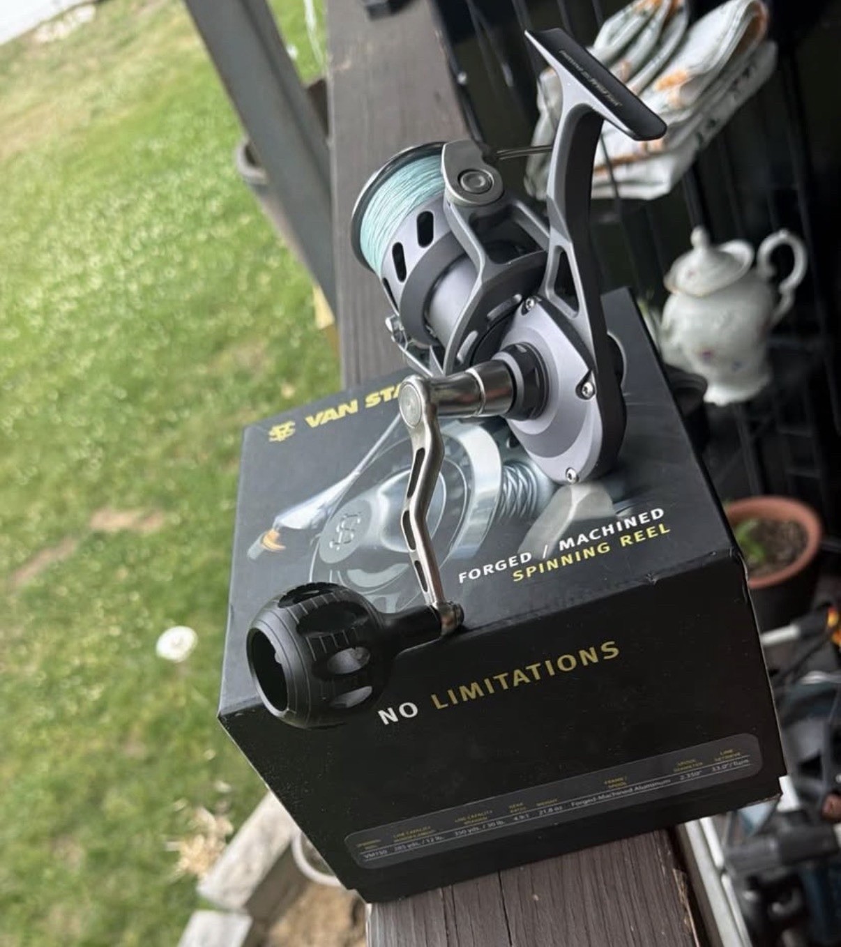 Van Staal VM150 Spinning Reel Forged Machined Aluminum w/ Box & Braided Line