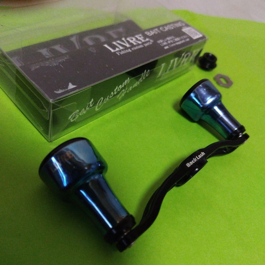 LIVRE Backlash Limited 95mm Handle for Baitcasting Reel, Black/Green, Used