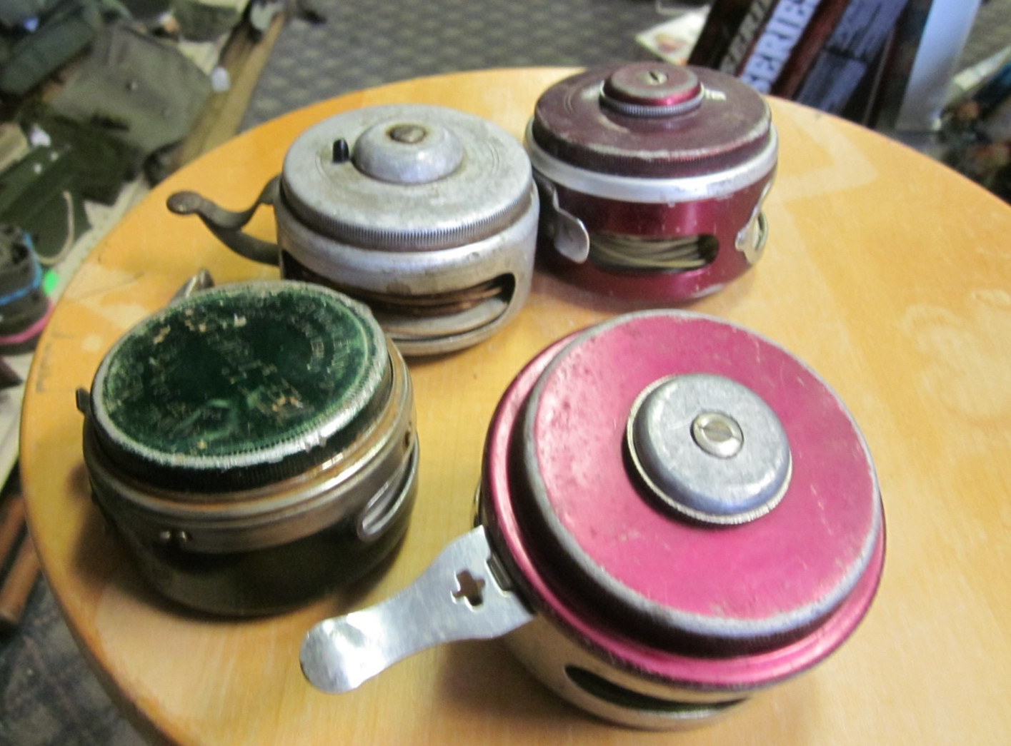 Lot Of 4 Fishing Reels USED As is for parts or repair