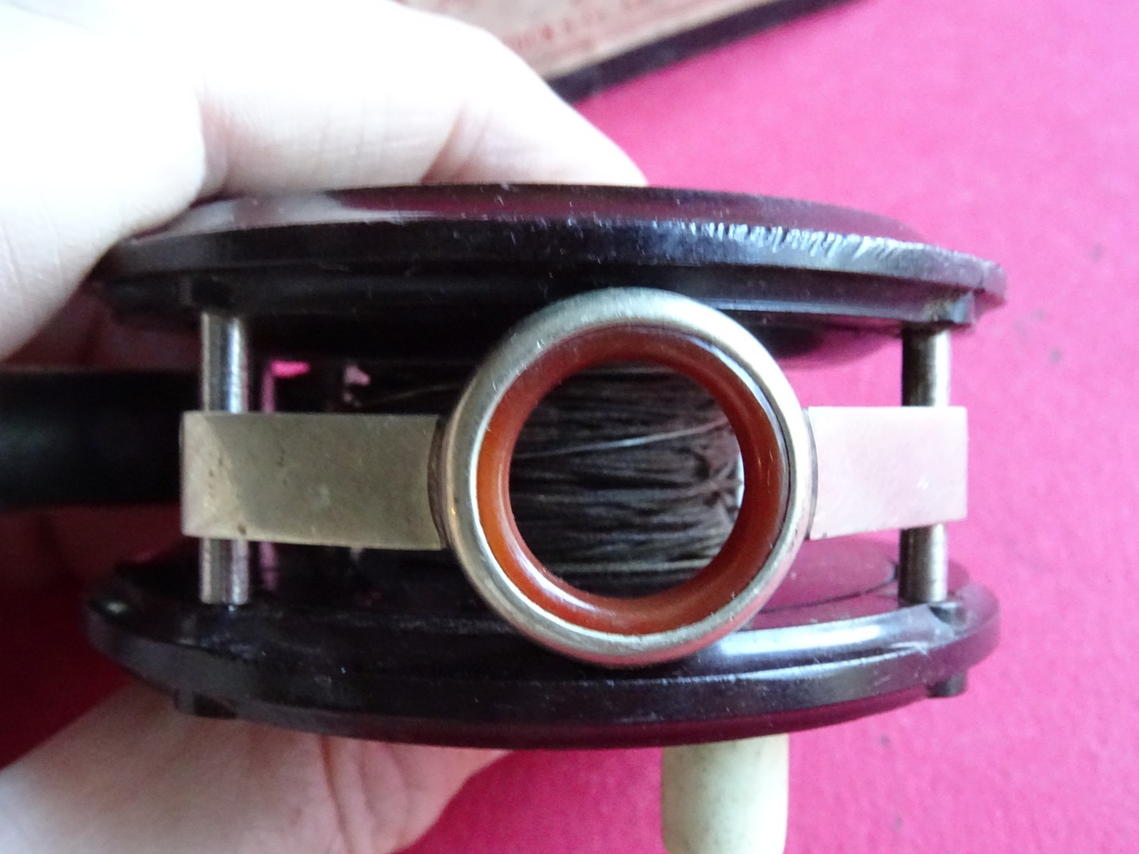 A GOOD BOXED 3″ ALLCOCK AERIALITE TROUT FLY FISHING FISHING REEL + AGATE GUARD