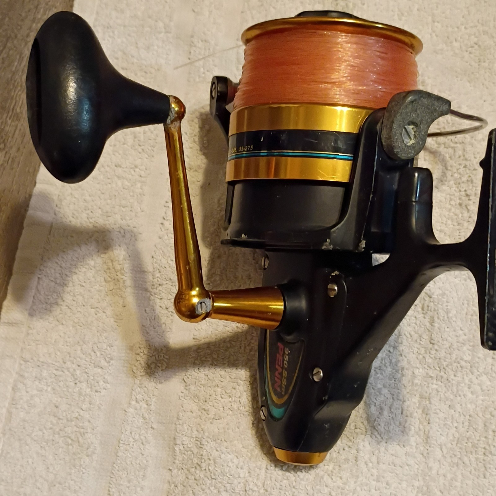 Penn 950 SSM Spinfisher Metal Spinning Reel Black Gold 950SSM 20/420 25/275 30/…